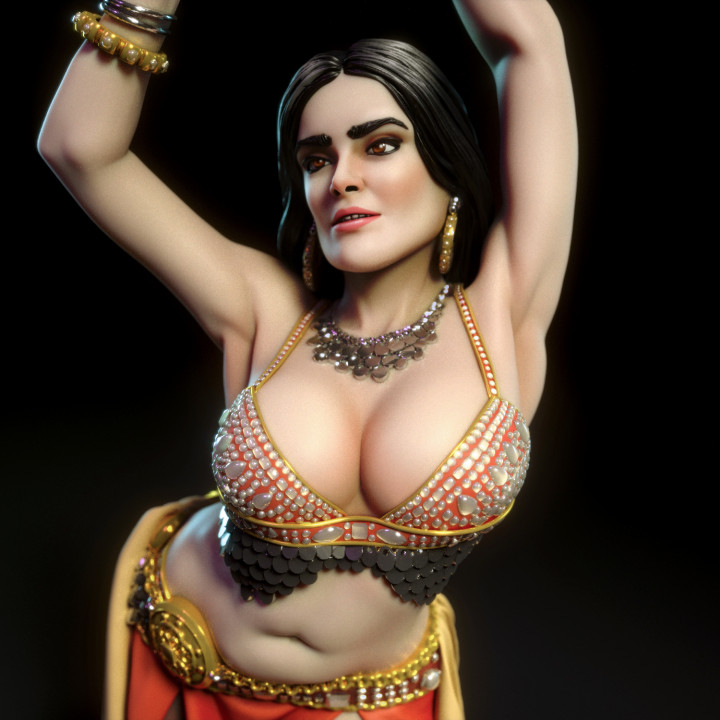 3d Porn Belly Dancer - Porn image of 3d wet cleavage long legs big ass belly dancer green created  by AI
