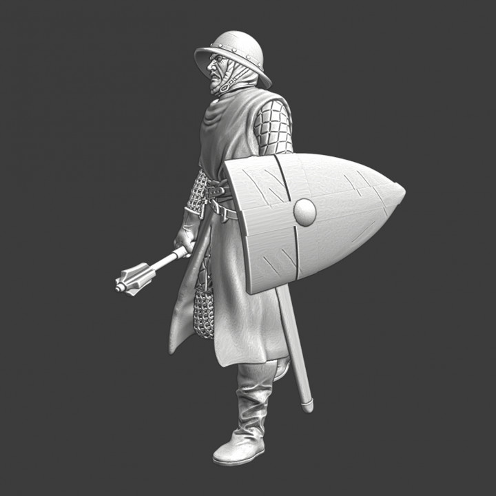 Medieval Teutonic sergeant - walking image