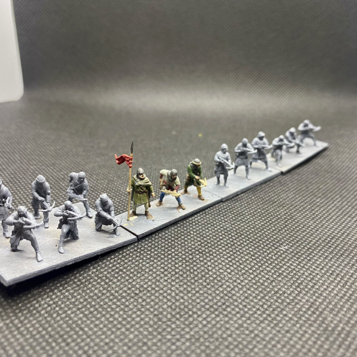 3D Printable 15mm 11th-12th Century Spanish Crossbowmen By Reconquer ...