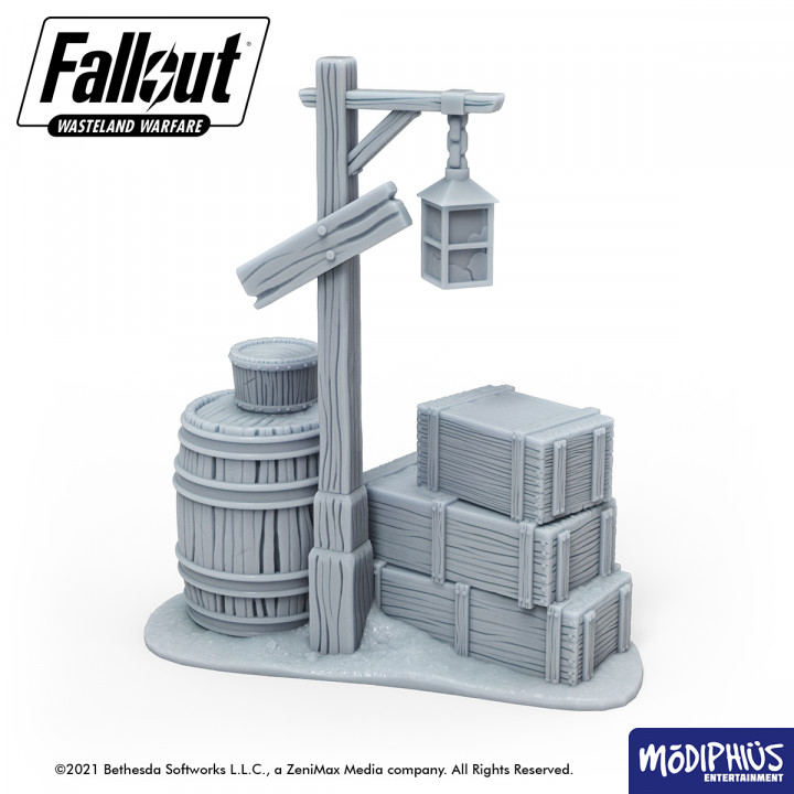 Fallout: Wasteland Warfare - Print at Home - Barrels, Crates and Coffins image