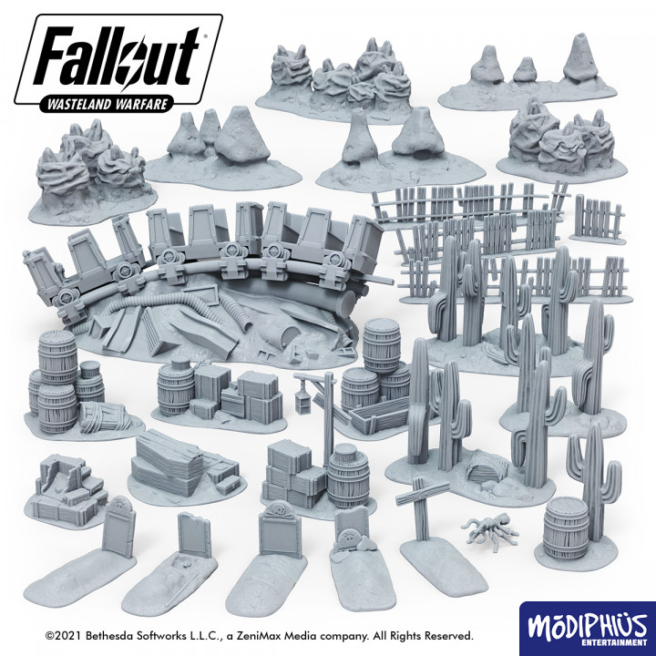 Fallout: Wasteland Warfare - Print at Home - Dry Rock Gulch Bundle image