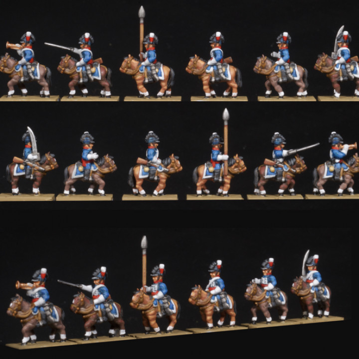 6-15mm British & Portuguese Cavalry: Heavy Dragoons, Light Dragoons, Hussars, RHA "Rocket Lancers" & Portuguese Line Cavalry  NAP-GB-8