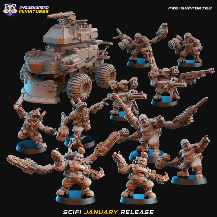 January 2022 Scifi Release - Scifi Dwarf Army