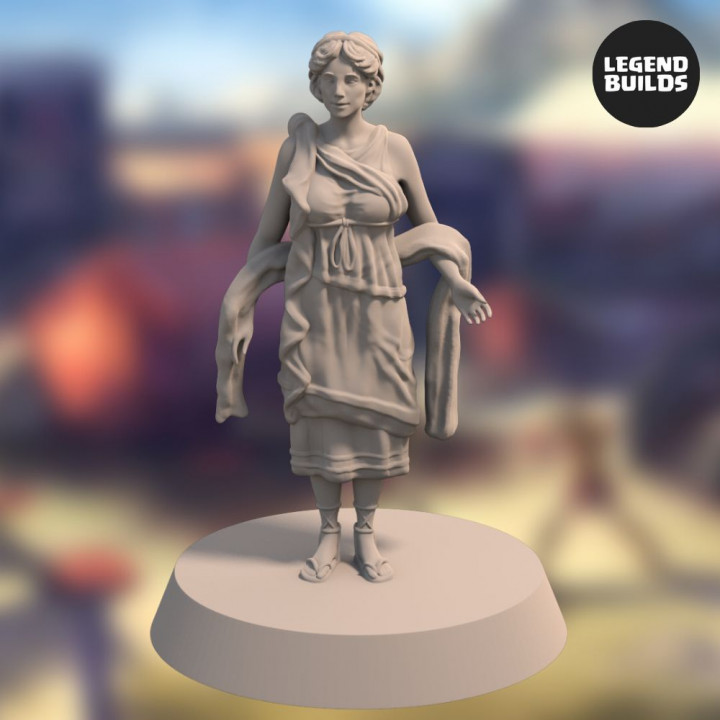 Civilians of Ago Tirtos, City of Eros – Pose 2 - 3D printable miniature – STL file