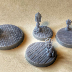 Picture of print of 15 round Wizard's study bases