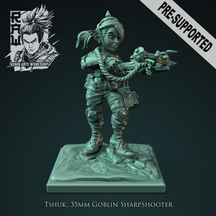 Tshuk - Female Goblin Sharpshooter image