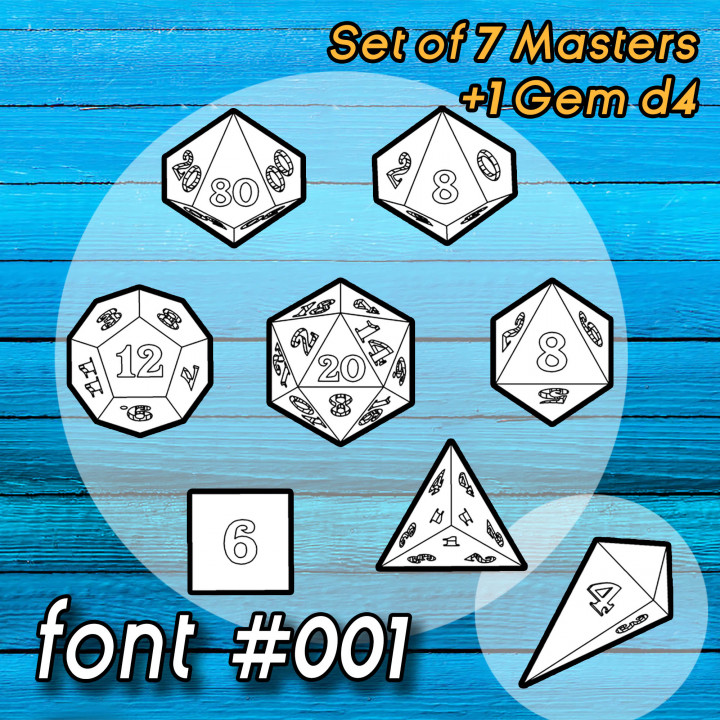 Master Dice Set FONT 001 image