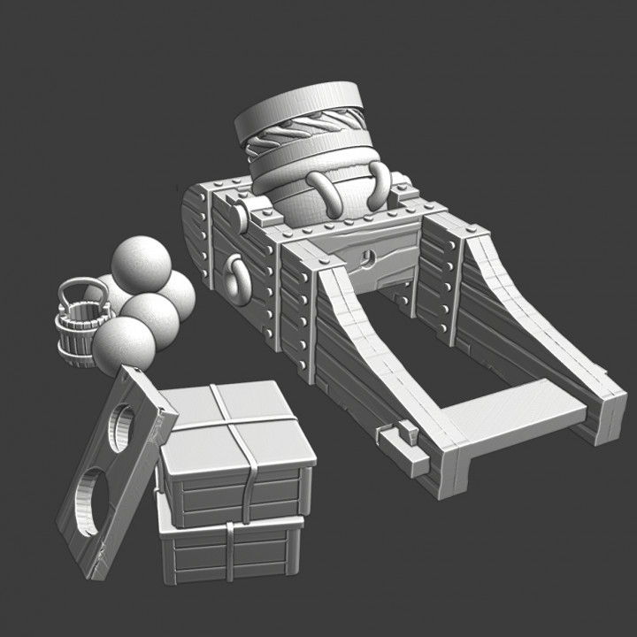 Medieval mortar - and equipment image