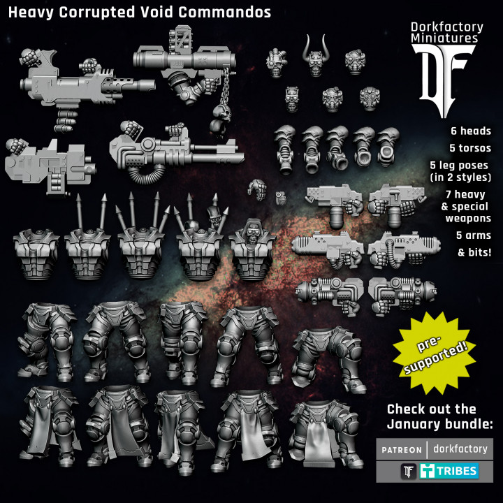 Heavy Corrupted Void Commandos | Space men who gave up being marine biology enforcers to wreak havoc and sew chaos image