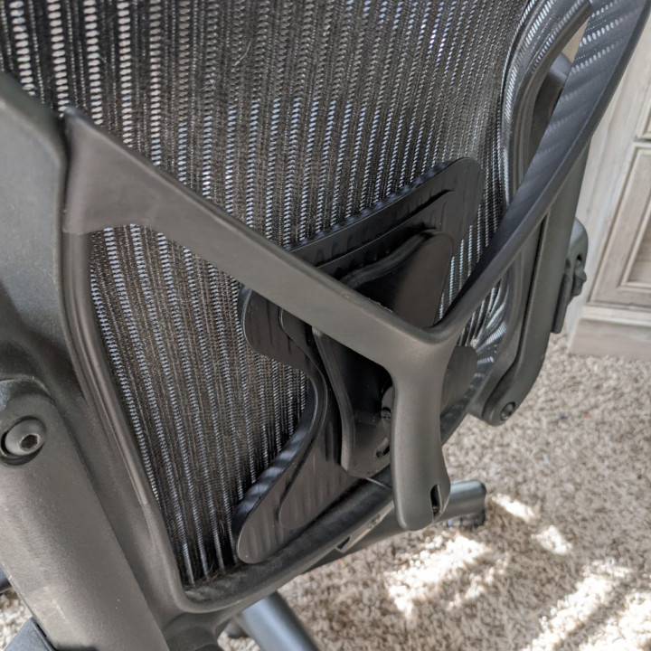 3D Printable Herman Miller Aeron Size B Posturefit Kit Back Support