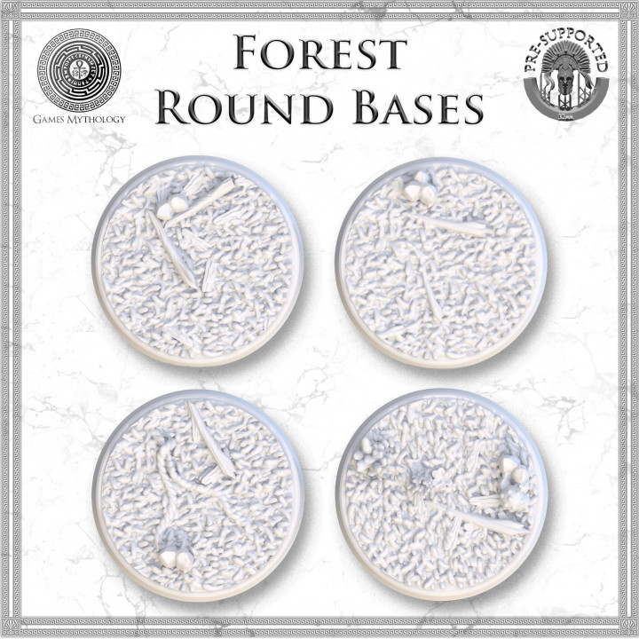 Forest 20x20 round bases image