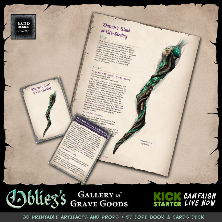 Outcast's Wand of Life Stealing [FULL SIZE PROP] image