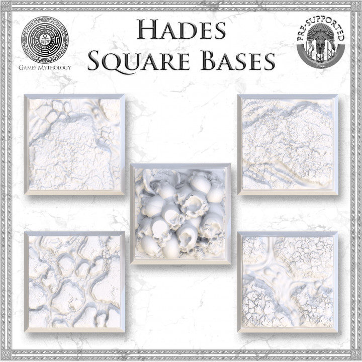 25x25mm Square Hell Bases image
