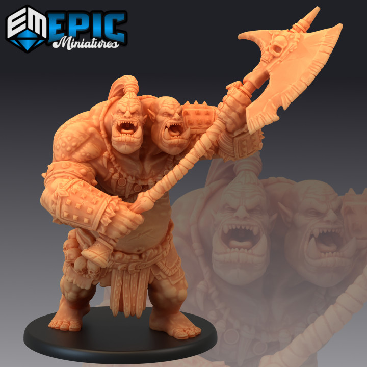Ettin Tribe Set / Ancient Two Headed Ogre Warrior / Burning Land Encounter image