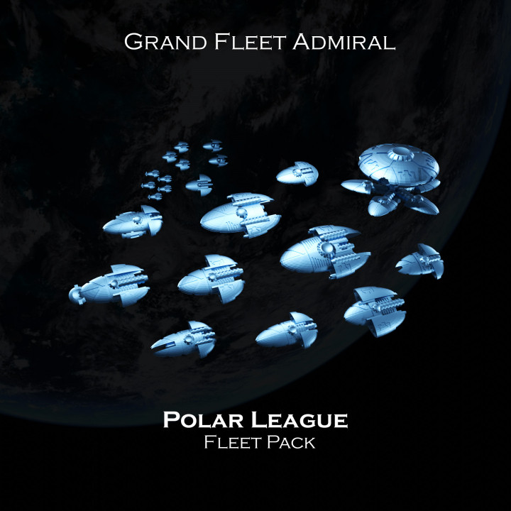 SCI-FI Ships Fleet Pack - Polar League - Presupported image