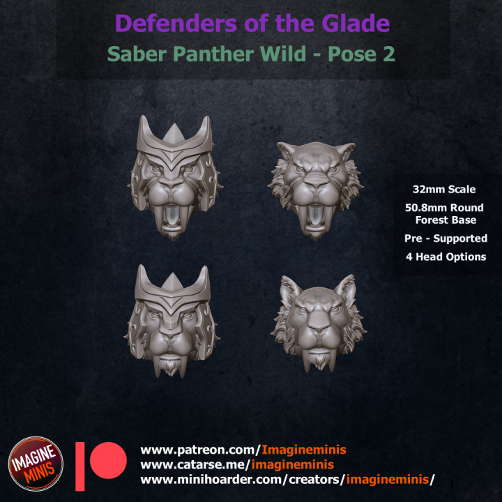 Defenders of the Glade - Wild Saber Panther - Pose 2 image