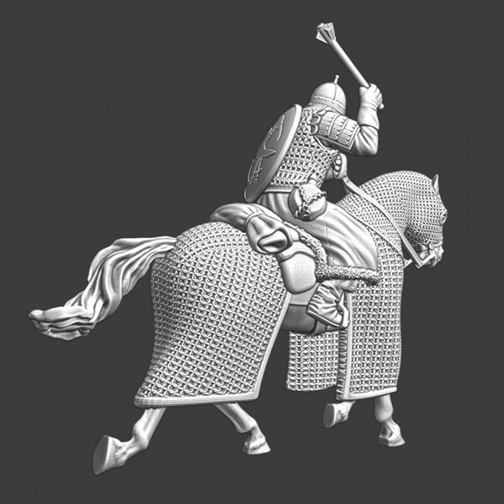 Heavy medieval Russian mounted Knight image
