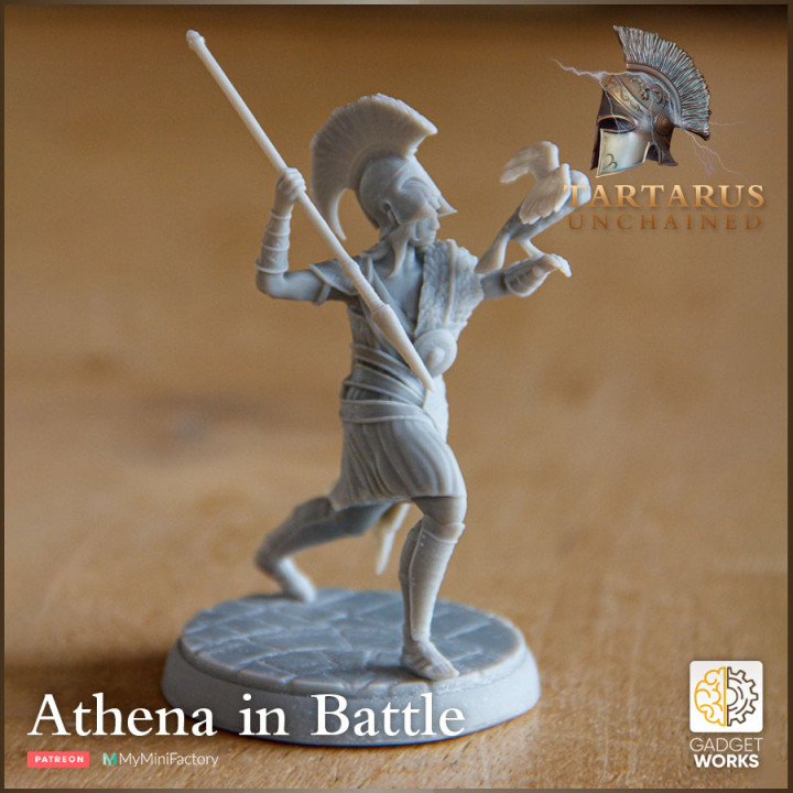Goddess Athena in Battle - Tartarus Unchained image