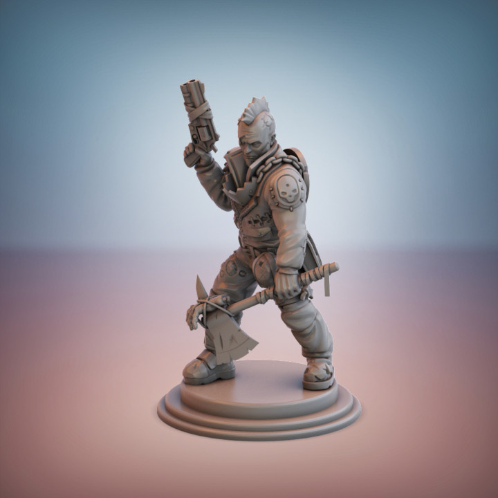 Cultist Rabble. Officer (Gun and Blade). image