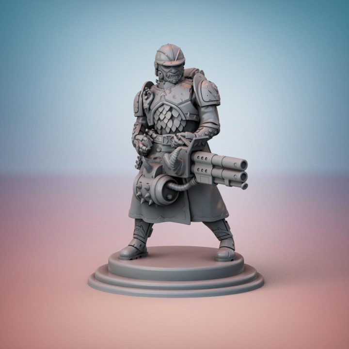 Cult Guard. Double Flamethrower Specialist and ammo bearer. image