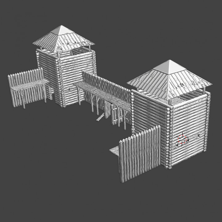 Medieval Slavic fortified settlement - small gate image