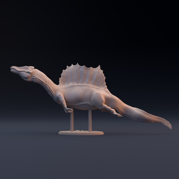 Spinosaurus swimming - pre supported and hollow image