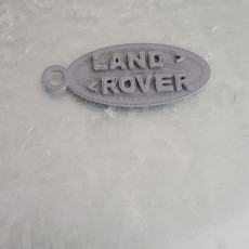 Picture of print of land rover key ring
