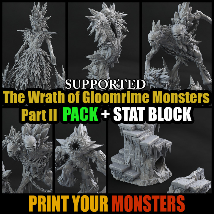 THE WRATH OF GLOOMRIME MONSTERS-Part II PACK image
