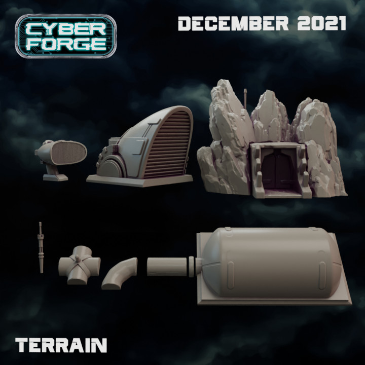 Cyber Forge Land of Sand Terrain image