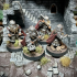 Dwarves of the Saphire Ridges Gemwardens with 2 handed Axes print image