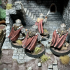 Dwarves of the Saphire Ridges Gemwardens with 2 handed Axes print image