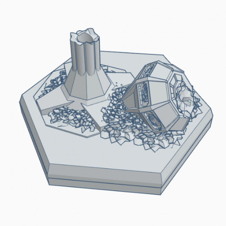 Hex Map Scale Destroyed Air Control Tower HMSMilD001 image