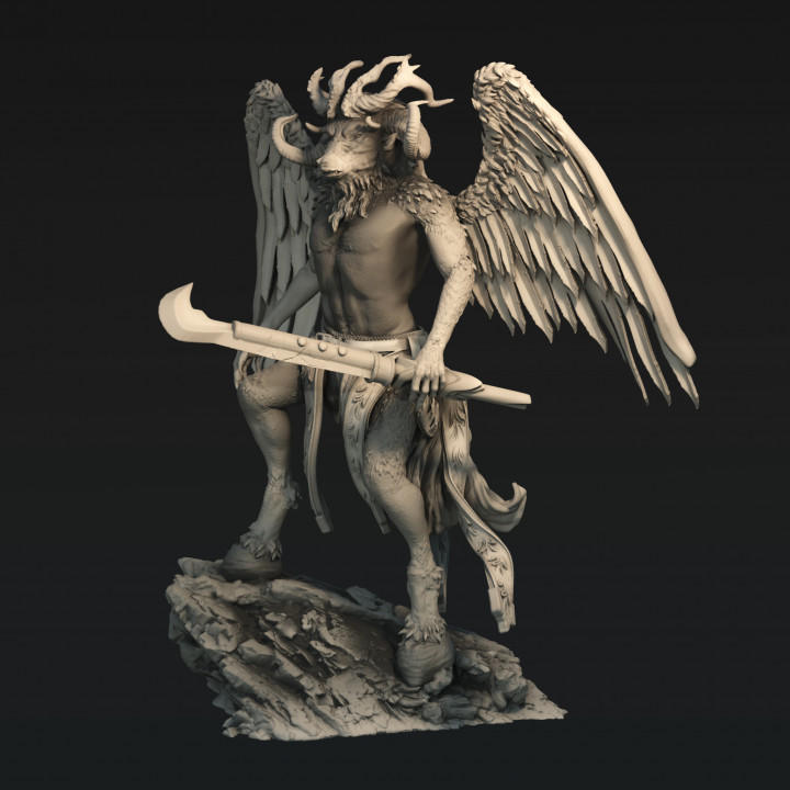 Baphomet the Horned Prince of Demons (3 inch/75 mm base, 3+ inch/75+ mm height miniature) image