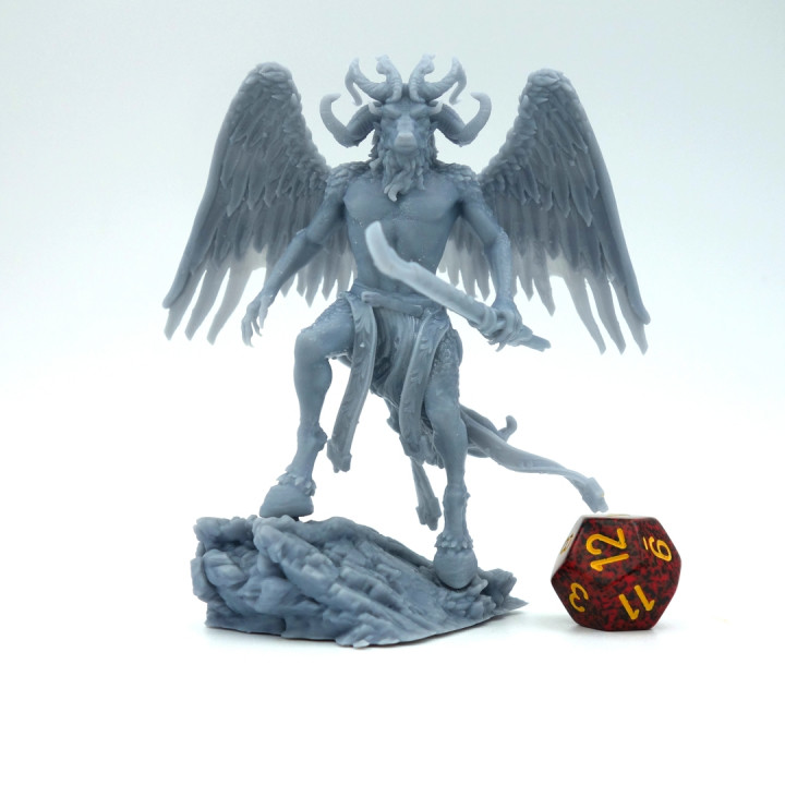 Baphomet the Horned Prince of Demons (3 inch/75 mm base, 3+ inch/75+ mm height miniature) image