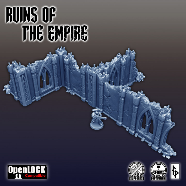 3D Printable Ruins of The Empire by Forbidden Prints