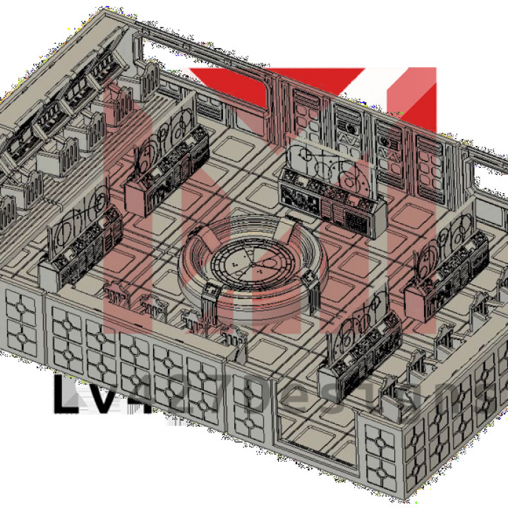 Sci Fi  Corridor - Command Center One image