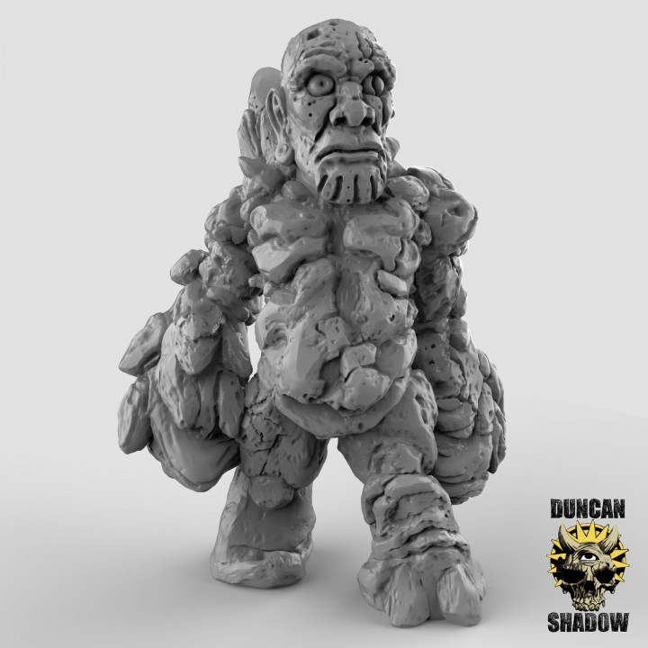 3D Printable Earth Golem/ Elemental (pre supported) by Duncan Shadow