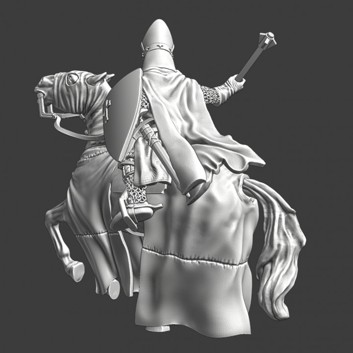 Mounted Teutonic Order Bishop - Mounted image