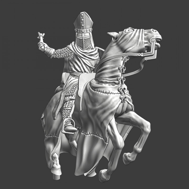 Mounted Teutonic Order Bishop - Mounted image