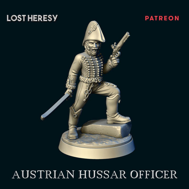 Napoleonic Austrian Hussar Officer image
