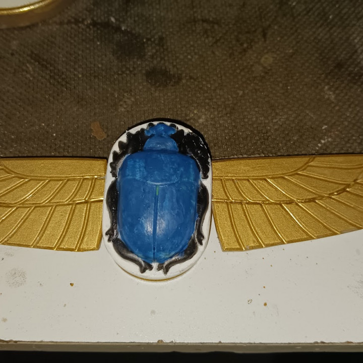 3d print of scarab pendant by dennismejsedal