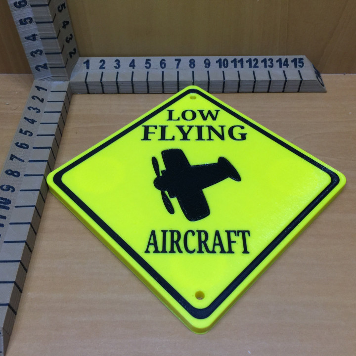 Low Flying Plane Sign image