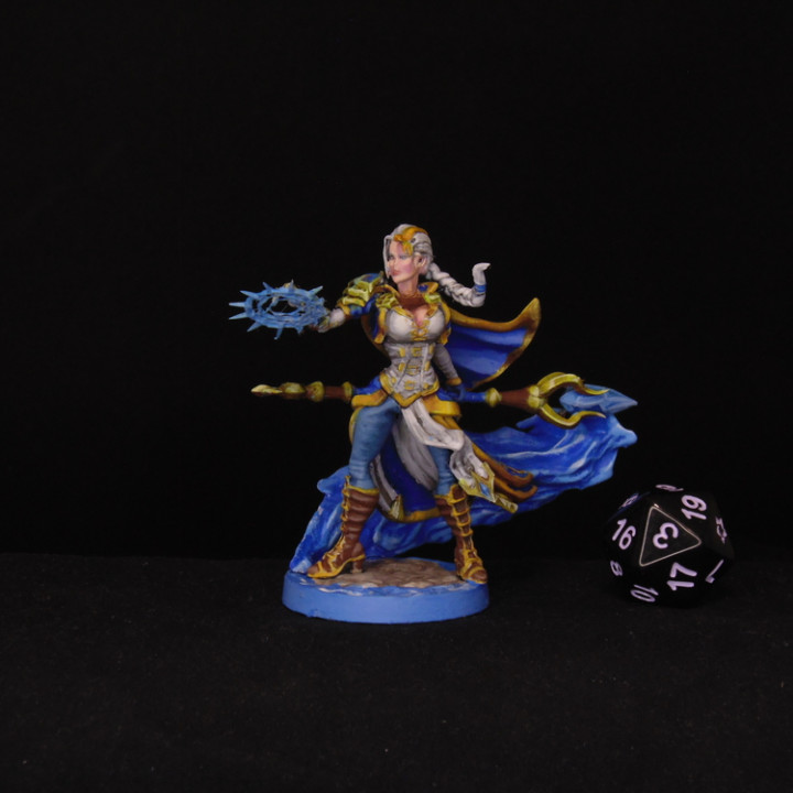 Marine Mage - 32&54mm scale miniature-wizzard-warcraft