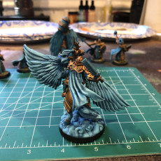 Picture of print of The Celestial War: Angelic Wrath - Arch Knight Mounted Swordsman