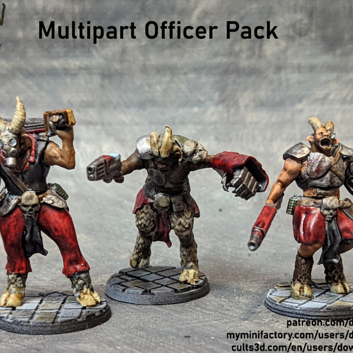 Beastmen in Space! Multipart Officer Pack image