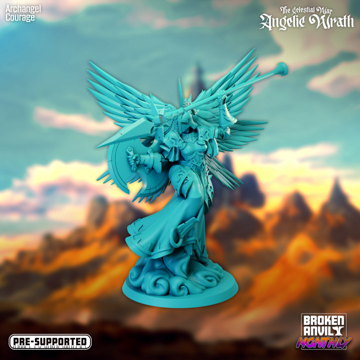 3D Printable The Celestial War: Angelic Wrath - Archangel Courage by ...