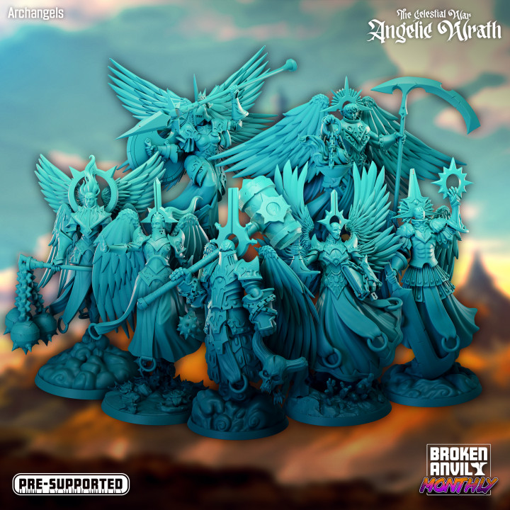 The Celestial War: Angelic Wrath - Archangel Group image