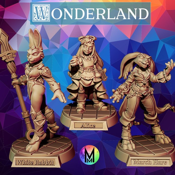 Wonderland - Alice in Wonderland part 1 (Alice, White Rabbit, March Hare) image