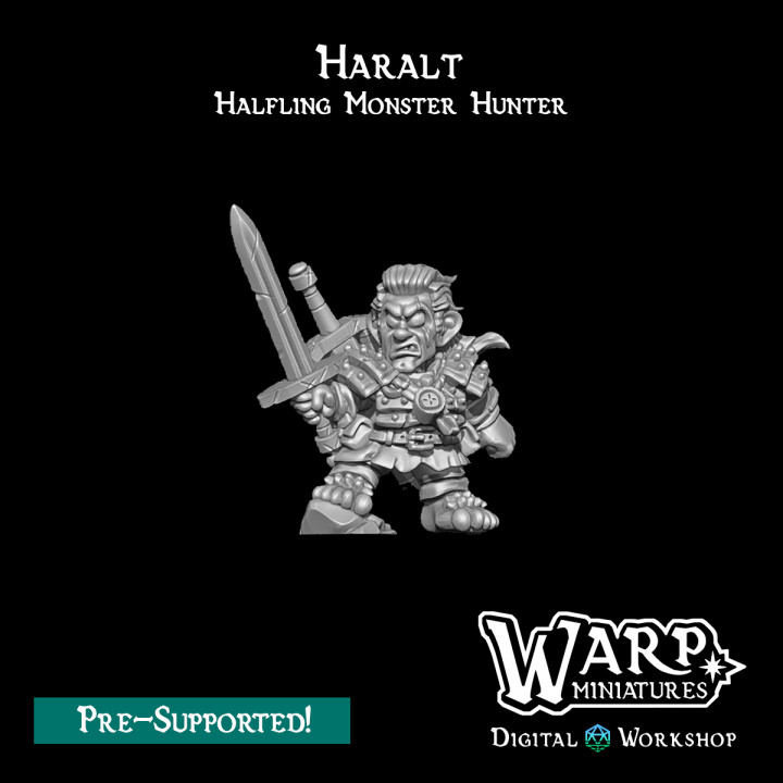 Haralt the Halfling Monster Hunter image