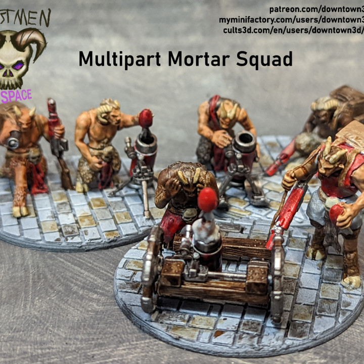 Beastmen in Space! Multipart Mortar Squad image